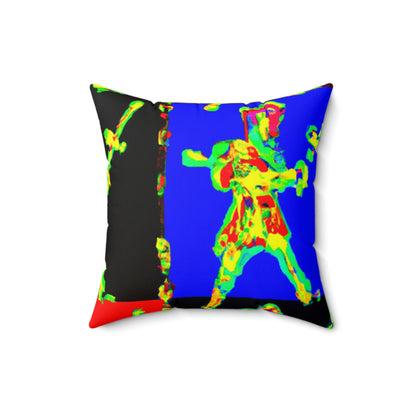 "Dancing with Fire and Steel." - The Alien Square Pillow