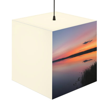 "The Mirrored Moment" - The Alien Light Cube Lamp