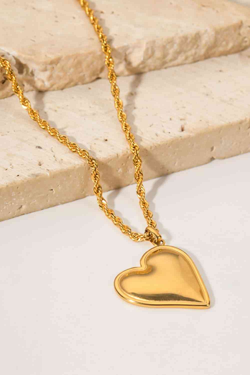 Herz-Anhänger-Kupfer-Halskette