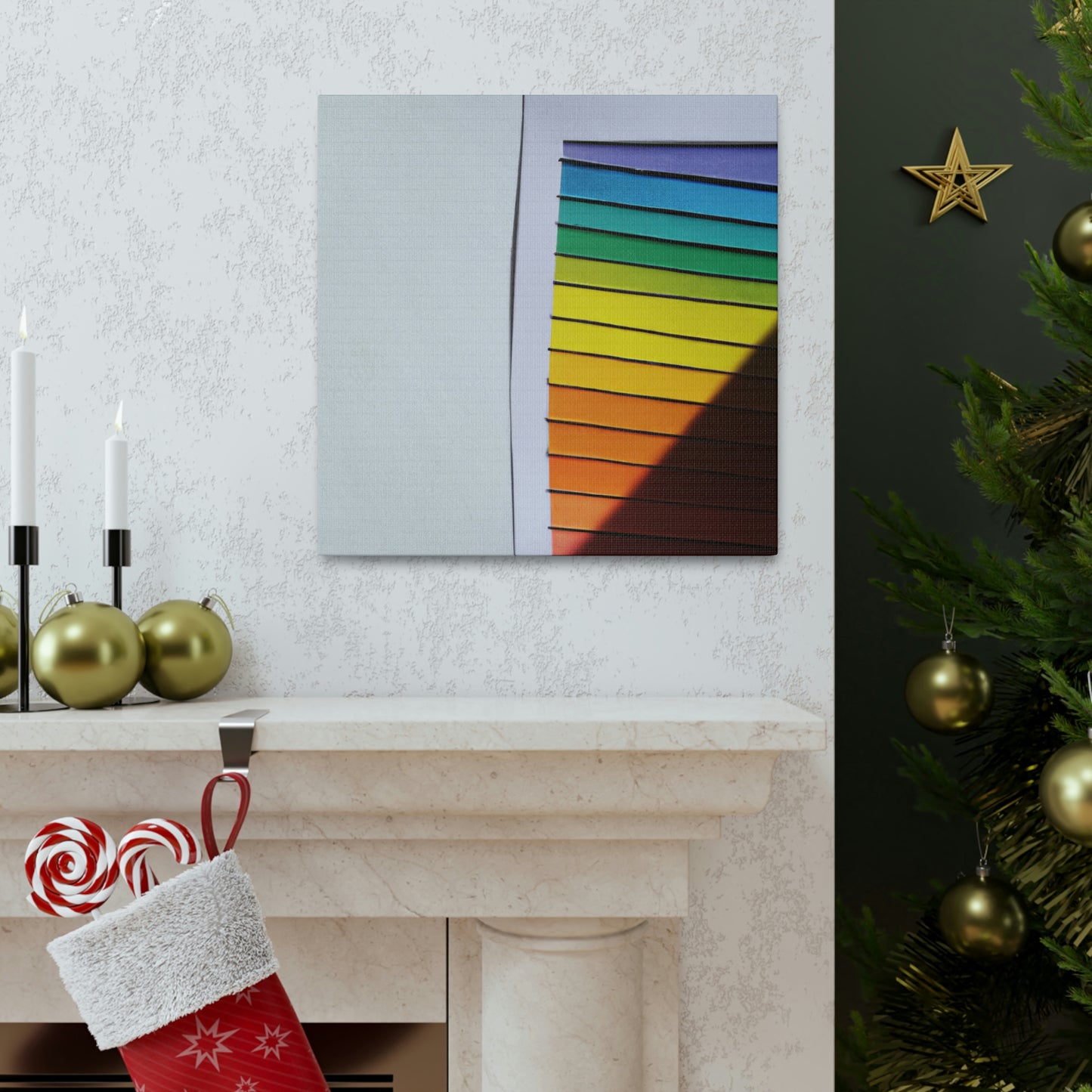 'The Colors of Joy: A Rainbow of Happiness' - Canvas