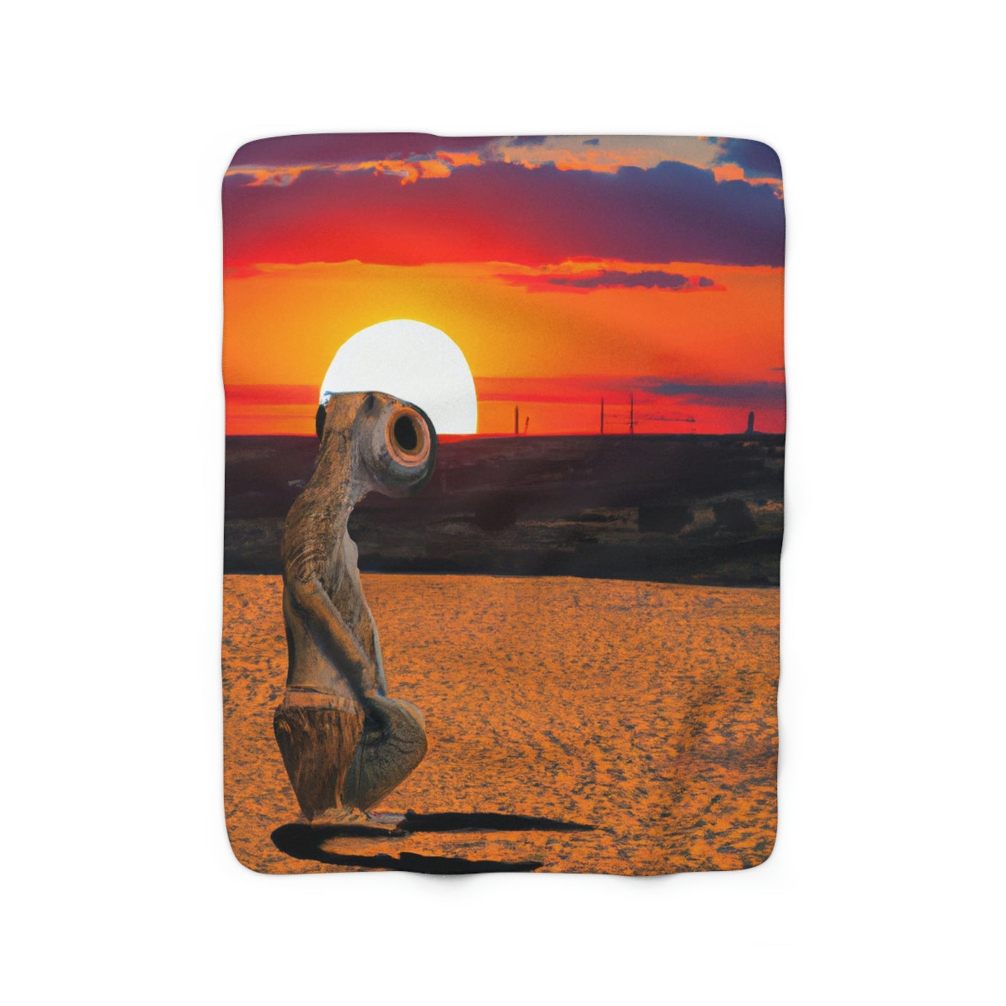 "Farewell to the Horizon" - The Alien Sherpa Fleece Blanket