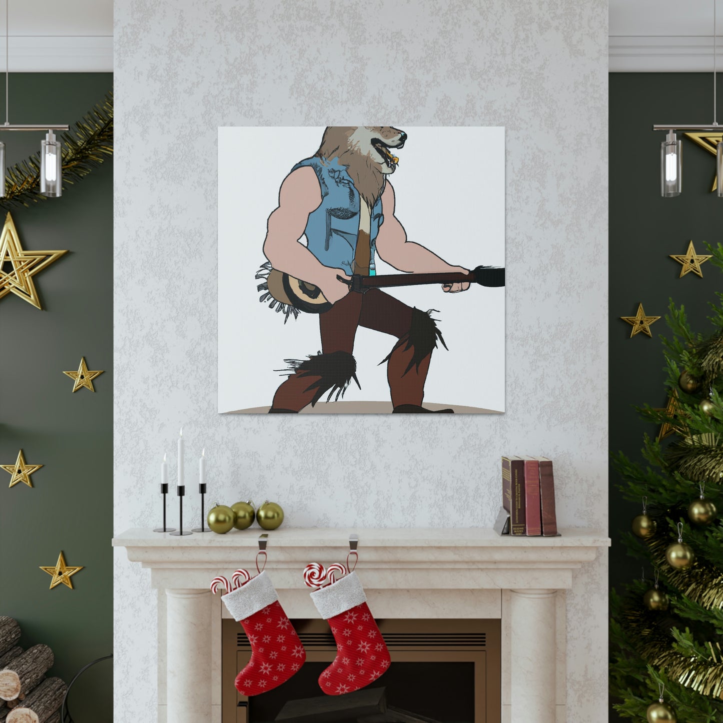 "Howling Highwayman: The Banjo-Playing Werewolf Biker" - The Alien Canva