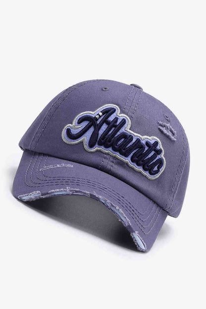 Gorra de béisbol desgastada con gráfico ATLANTIC