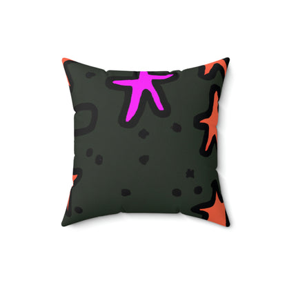 "Abandoned in the Glittering Night Sky" - The Alien Square Pillow