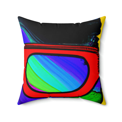 "Coole Katze mit Sonnenbrille" - Das Alien Square Pillow