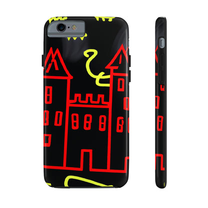 „Ein verwunschener Schatten: Die dunklen Geheimnisse des alten Schlosses in einer düsteren Nacht“ – The Alien Tough Phone Cases