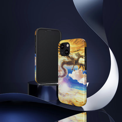 "A Heavenly Blaze with a Mystic Dragon" - The Alien Tough Phone Cases