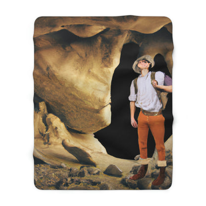 "A Peculiar Journey into the Caverns of Uncertainty" - The Alien Sherpa Fleece Blanket