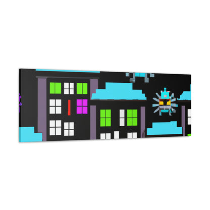 "City Defenders: Creative Space Invaders" - The Alien Canva