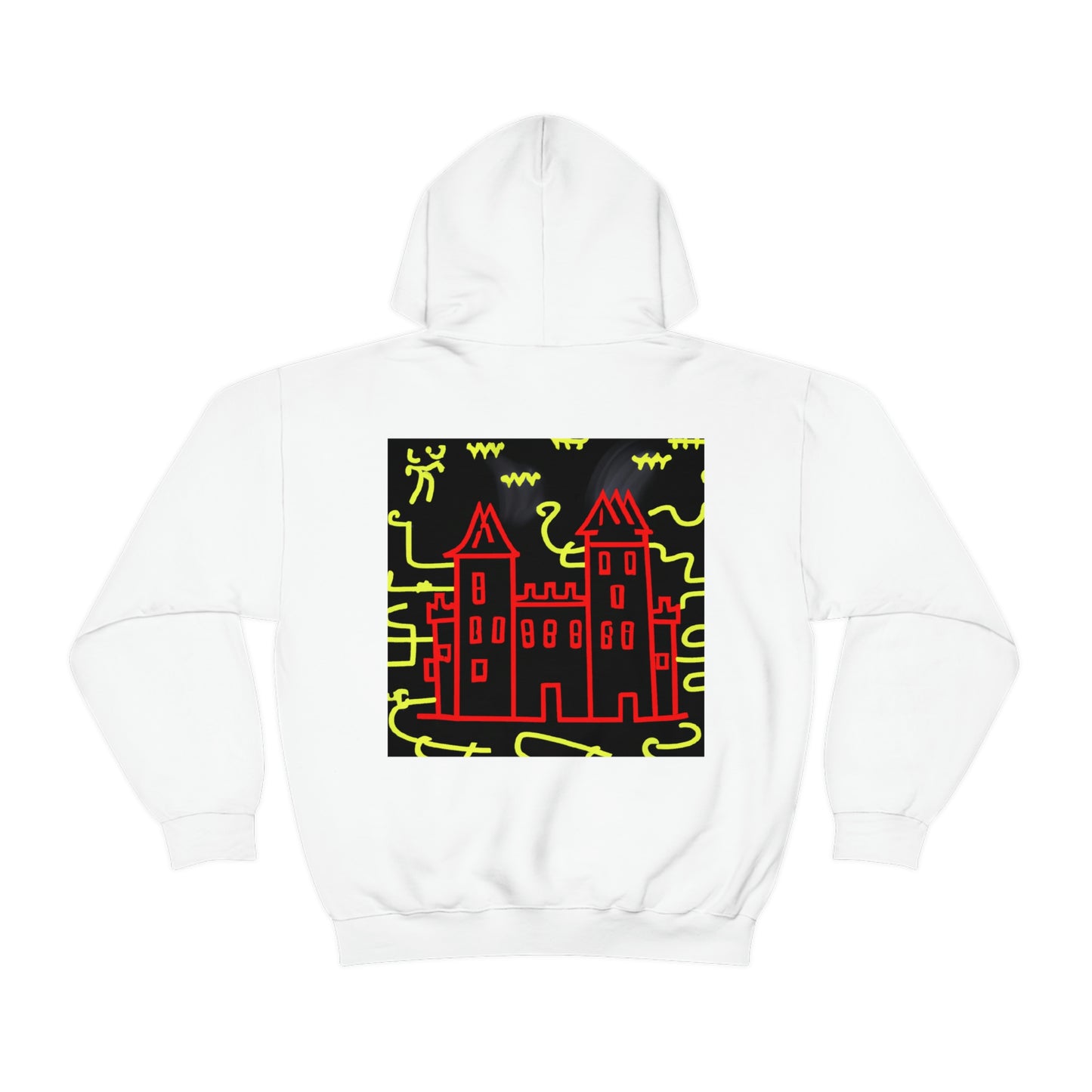 "A Haunted Shadow: The Dark Secrets of the Old Castle on a Gloomy Night" - The Alien Unisex Hoodie