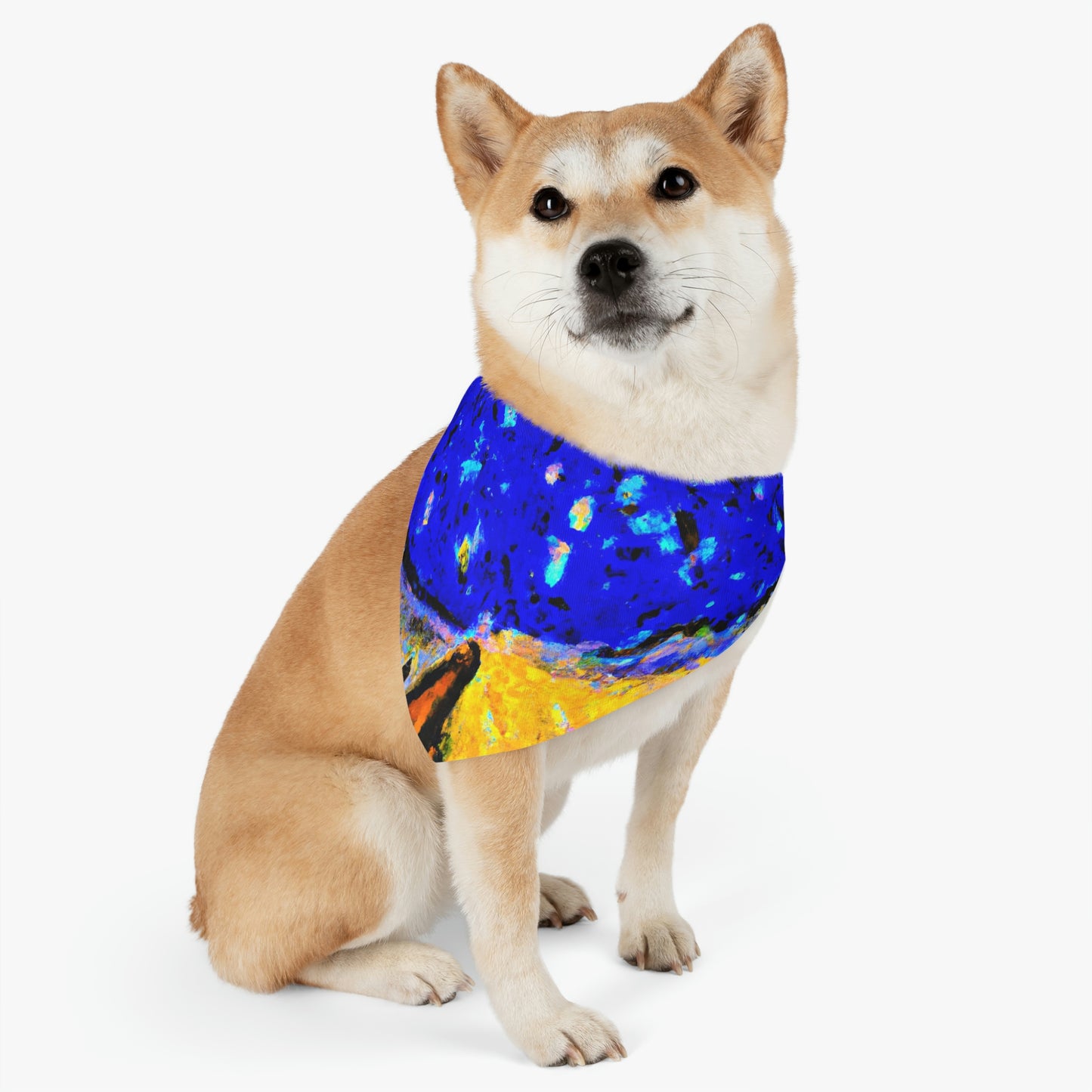 "Enchanted Sands of the Night Sky" - The Alien Pet Bandana Collar