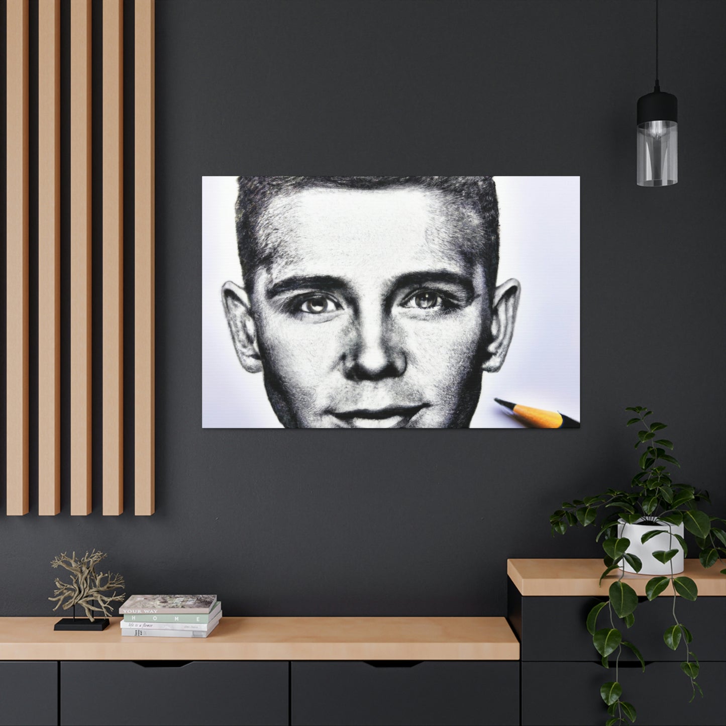 "Playing with Monochrome: Create a Celebrity Portrait with Pens" - The Alien Canva