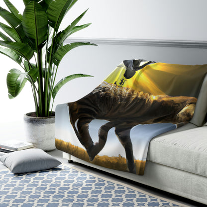 "A Purrfect Sunbeam Moment" - The Alien Sherpa Fleece Blanket