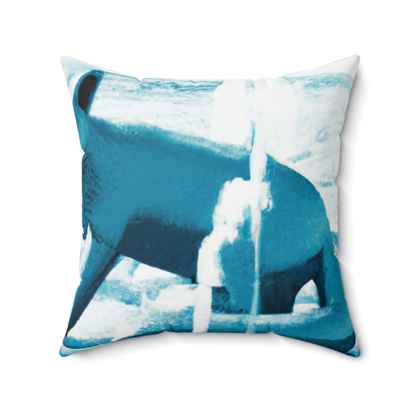 "Foxy Frolicking in the Fountain" - The Alien Square Pillow