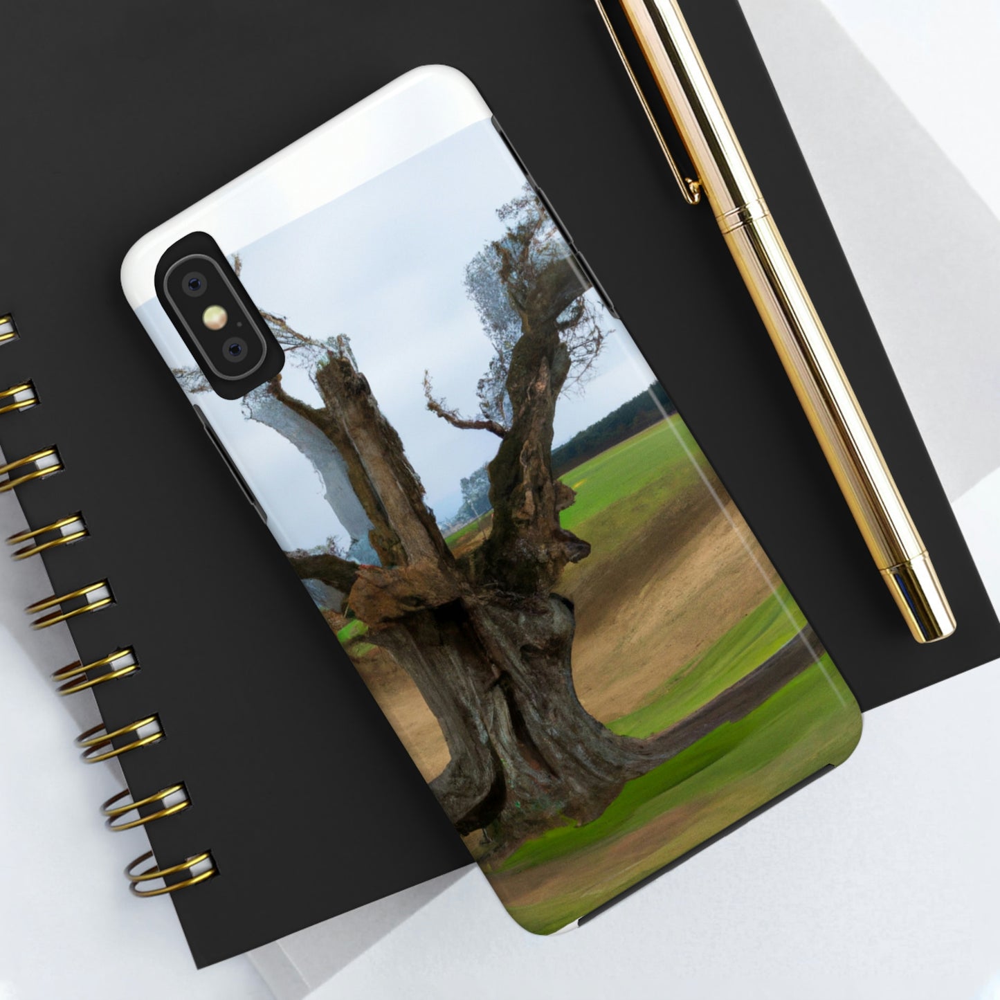 "A Shadow in the Meadow: The Last Standing Tree" - The Alien Tough Phone Cases