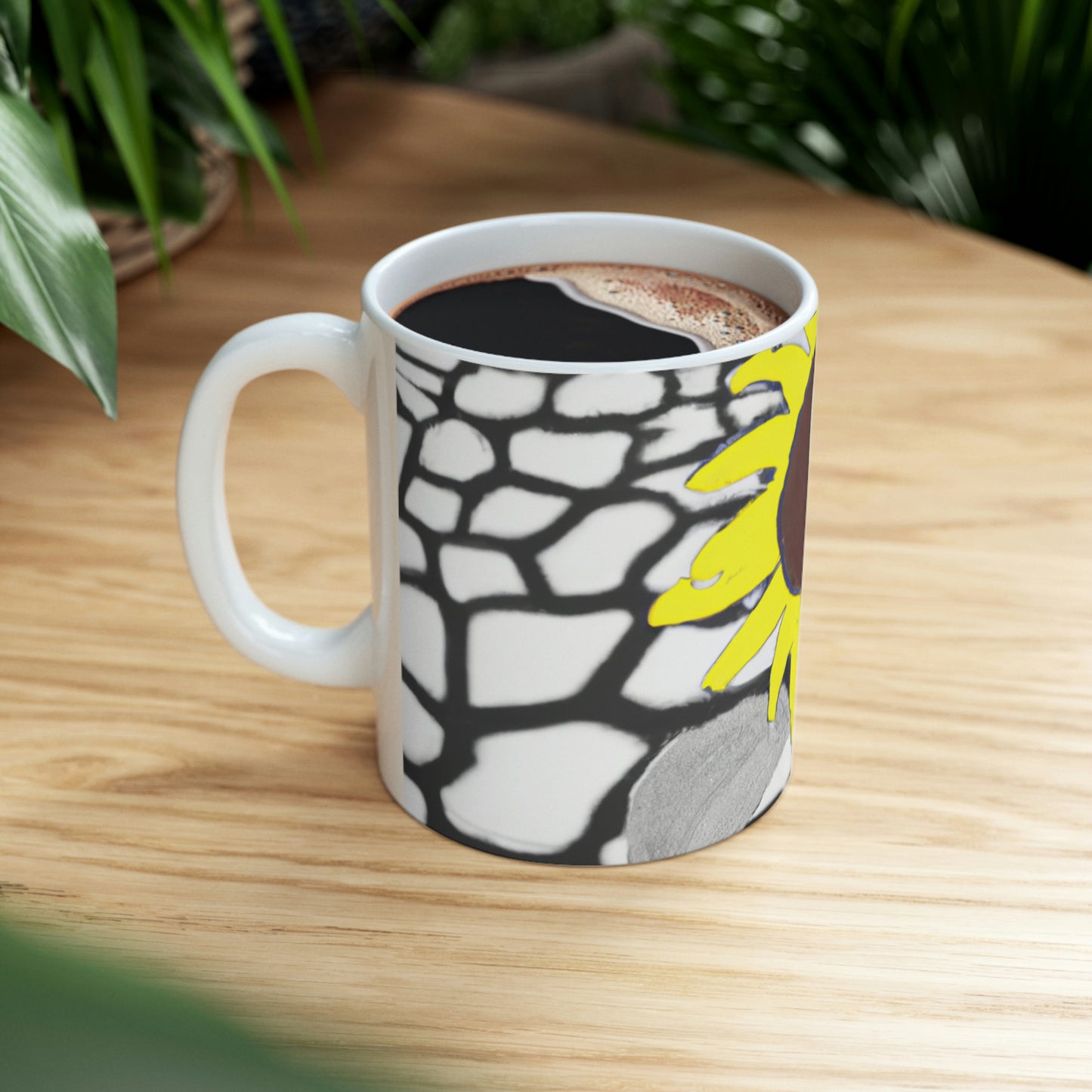 "A Sunflower Withering on a Parched Field" - The Alien Ceramic Mug 11 oz