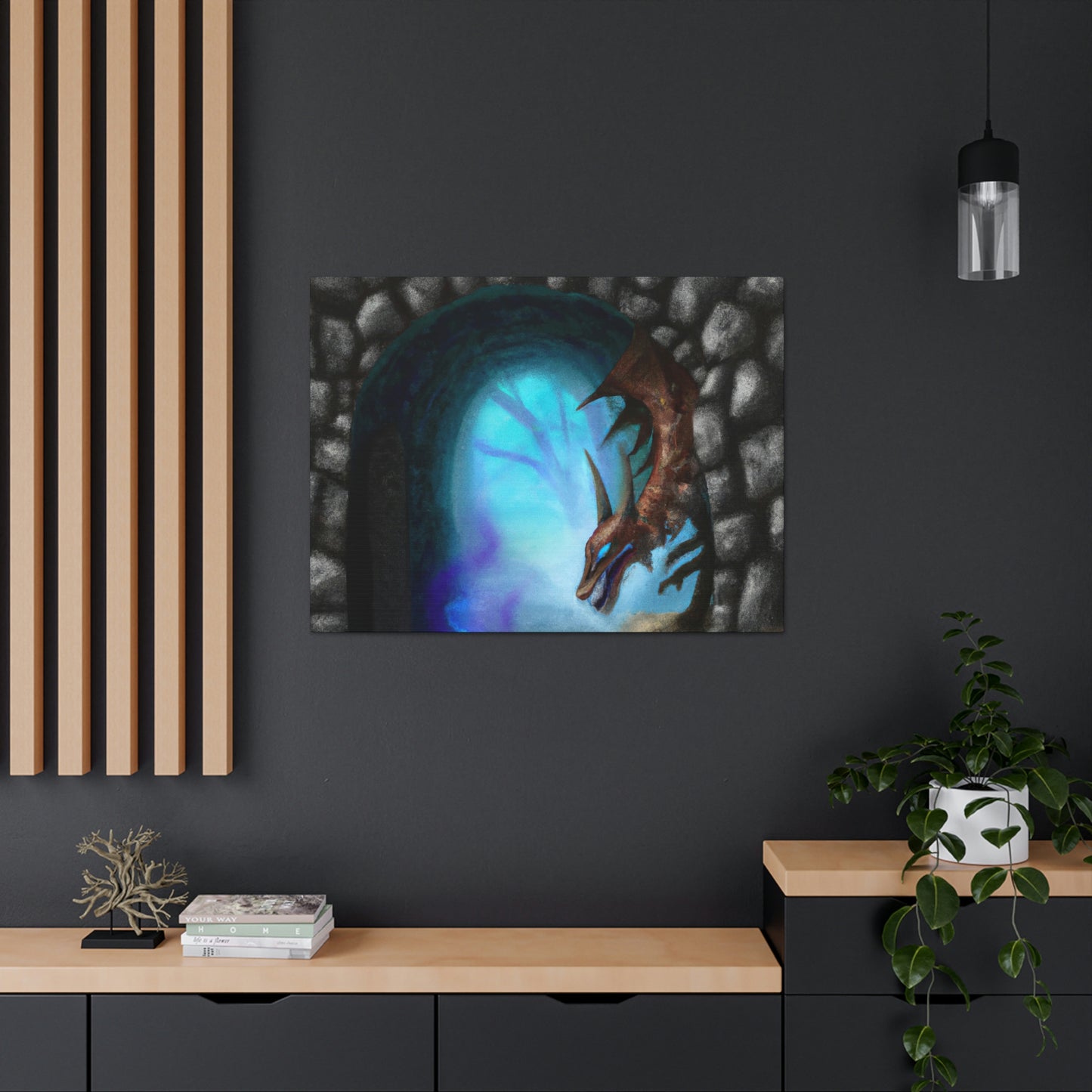 "The Dragon and the Forbidden Portal" - The Alien Canva