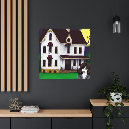 "Das gruselige Haus des Fremden" - The Alien Canva