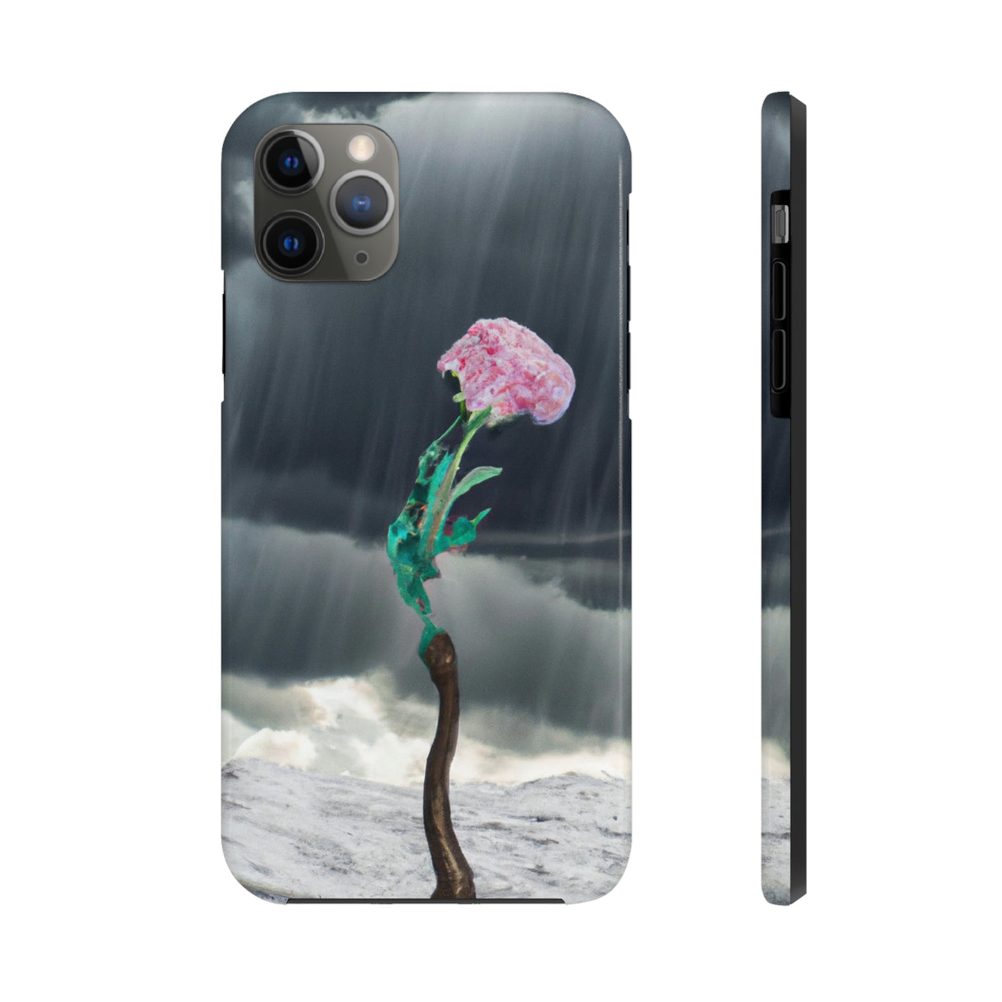 "Aight Against the Storm: La historia de una flor solitaria" - The Alien Tough Phone Cases