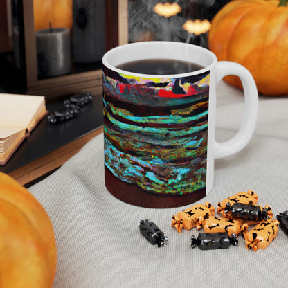 "Dusk at Sea: A Tempestuous Gathering" - The Alien Ceramic Mug 11 oz