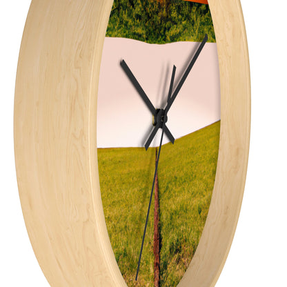 "Golden Horizon at Dusk" - The Alien Wall Clock