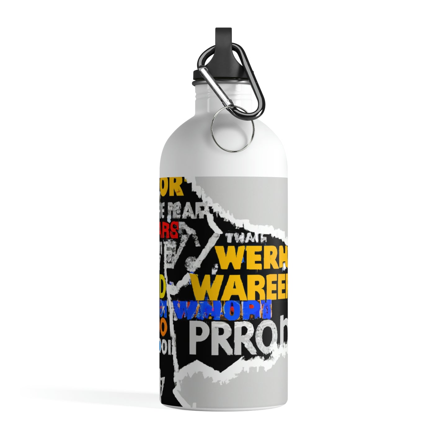 Superhero Word Pop Art - The Alien Stainless Steel Water Bottle