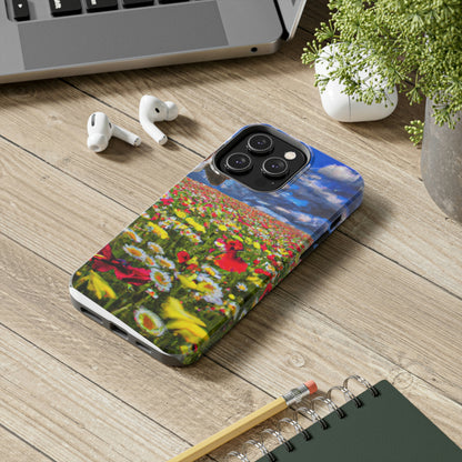 "Eine glückselige Tour durch Blumenpracht" - Die Alien Tough Phone Cases