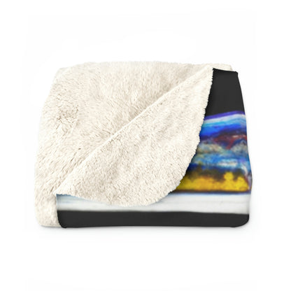 "Abandoned Illumination: A Haunted Carnival". - The Alien Sherpa Fleece Blanket