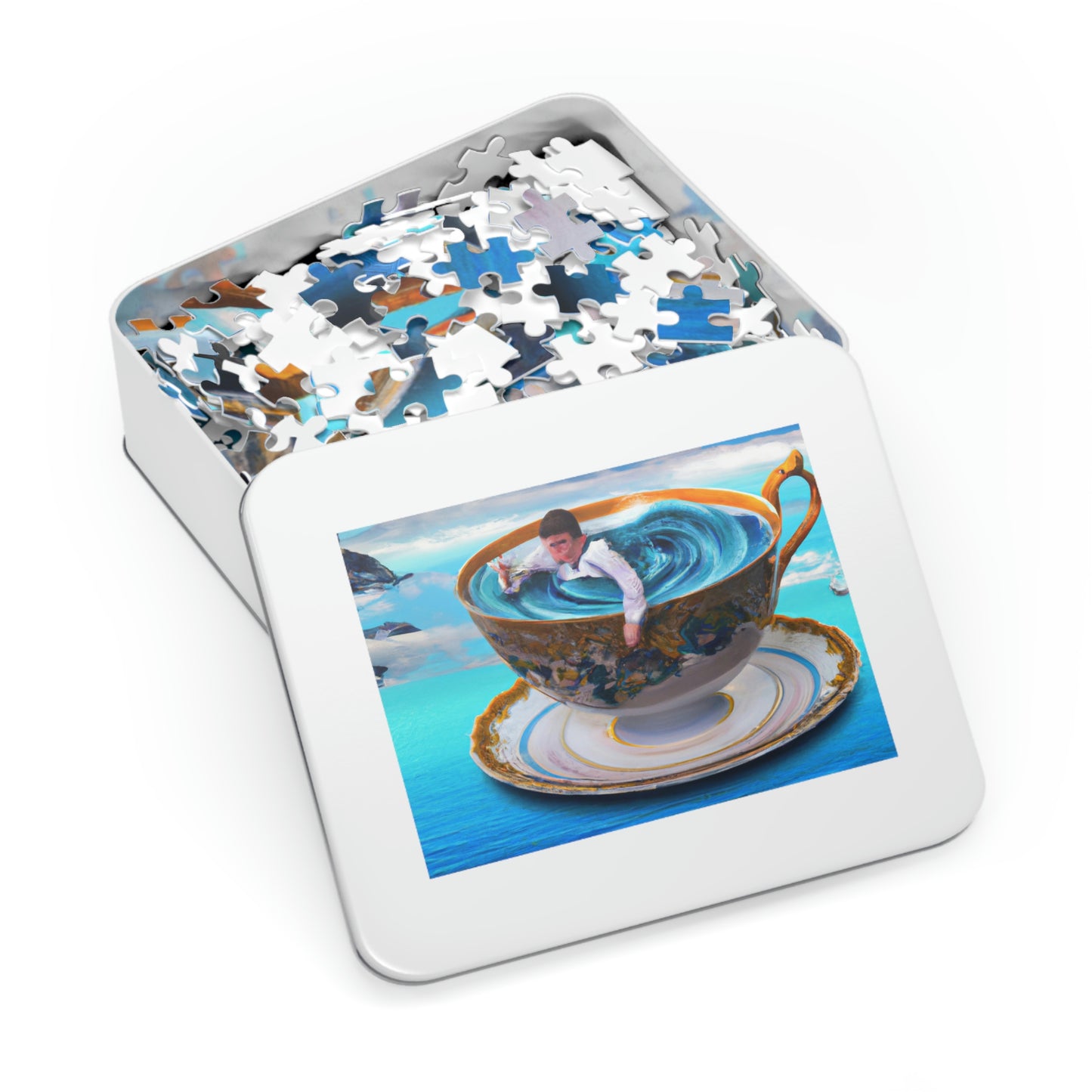 "Adrift in a China Cup: The Story of a Lost Child's Oceanic Adventure" - The Alien Jigsaw Puzzle