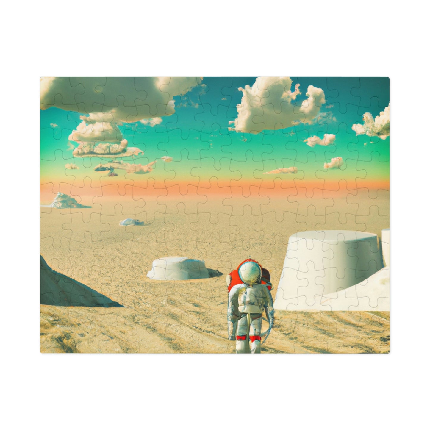 "A Strayed Astronaut: Alone on a Forlorn Planet" - The Alien Jigsaw Puzzle