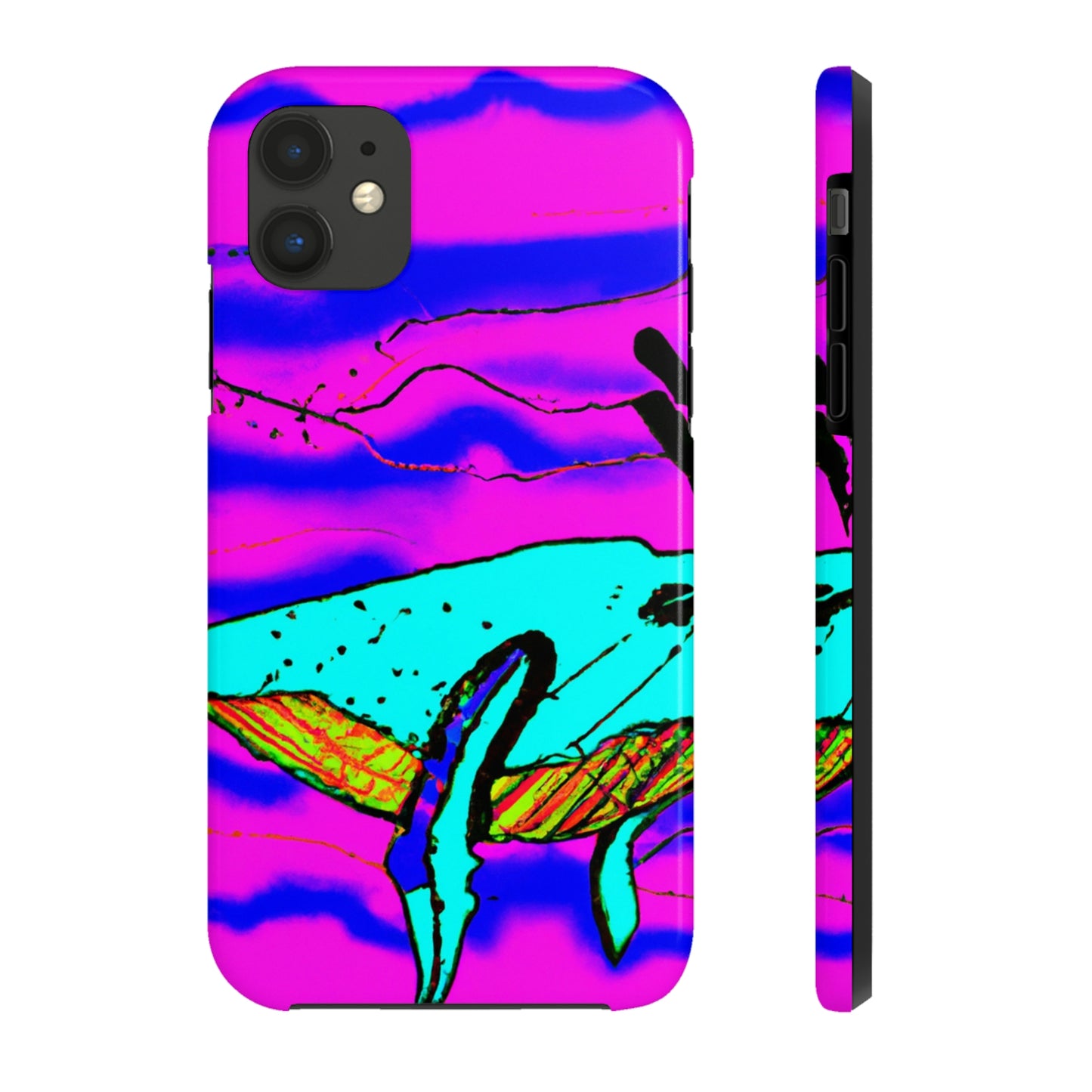 "Glow of the Neon Sea" - The Alien Tough Phone Cases