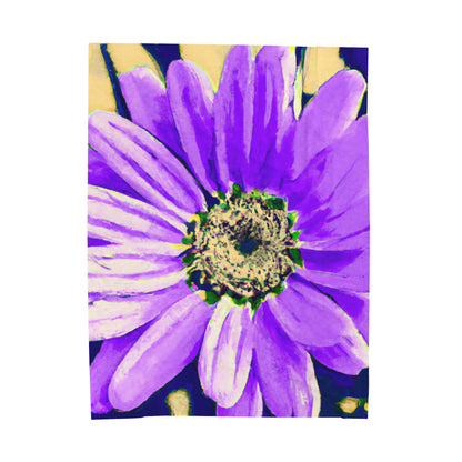 Purple Petals Popping: Create an Eye-Catching Daisy-Rose Fusion - The Alien Velveteen Plush Blanket