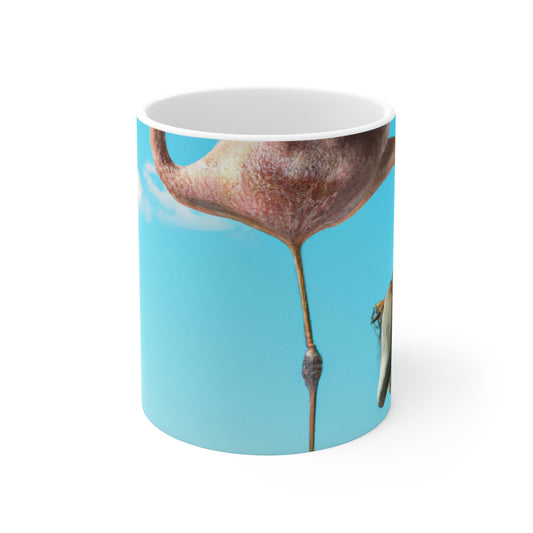 "Flamingo Skates!" - The Alien Ceramic Mug 11 oz