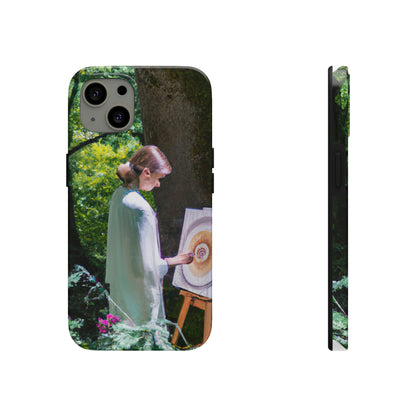 "Encantamiento en aceite: la visión de un bosque mágico de un joven artista" - The Alien Tough Phone Cases