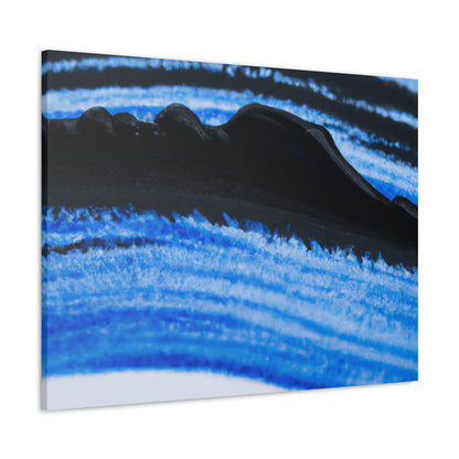 "A Blue and Black Dreamscape" - Canvas