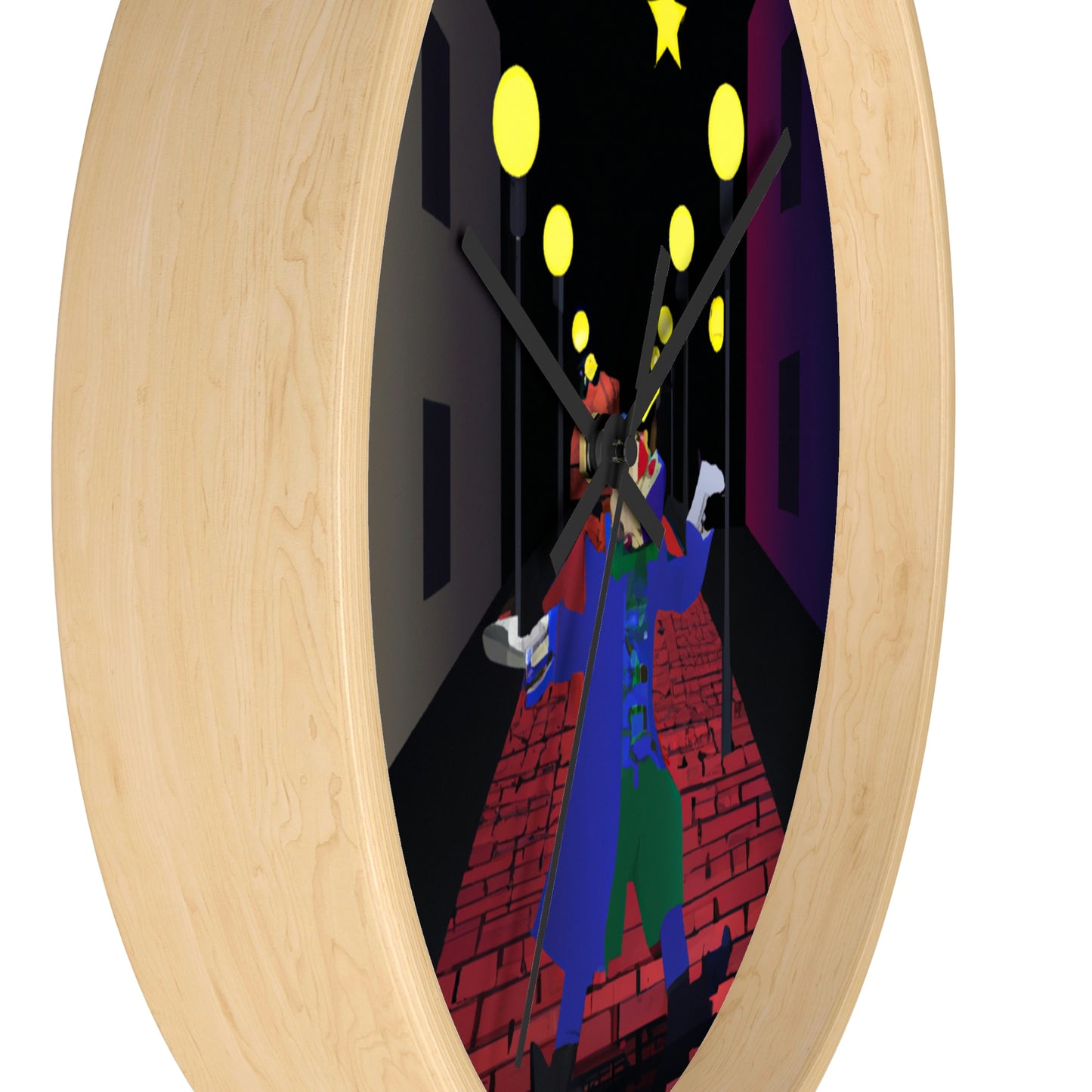 "Alley Star Juggler" - The Alien Wall Clock