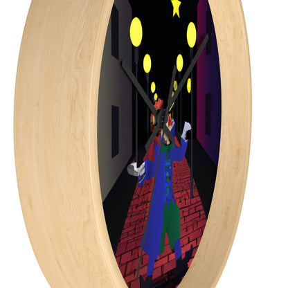 "Alley Star Juggler" - The Alien Wall Clock