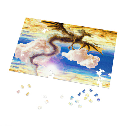 "A Heavenly Blaze with a Mystic Dragon" - The Alien Jigsaw Puzzle