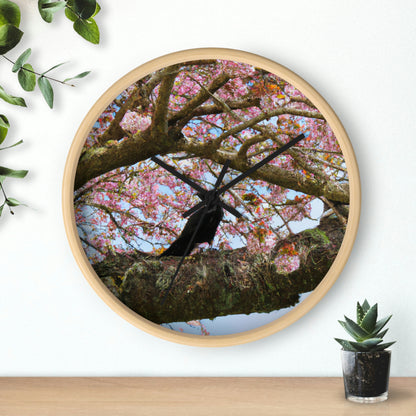 "A Blossoming Reflection" - The Alien Wall Clock