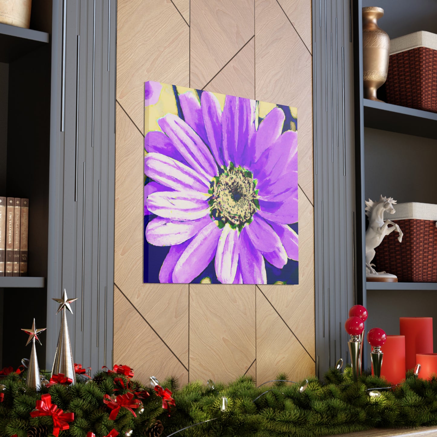 Purple Petals Popping: Create an Eye-Catching Daisy-Rose Fusion - The Alien Canva