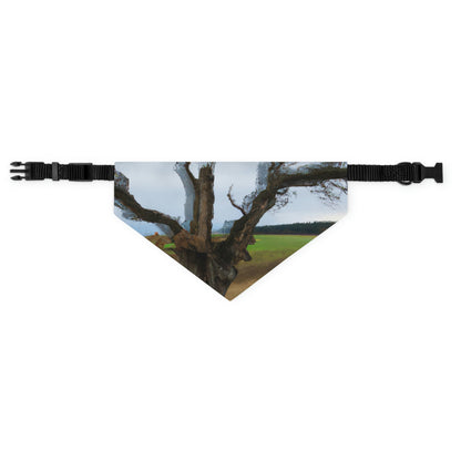 "A Shadow in the Meadow: The Last Standing Tree" - The Alien Pet Bandana Collar