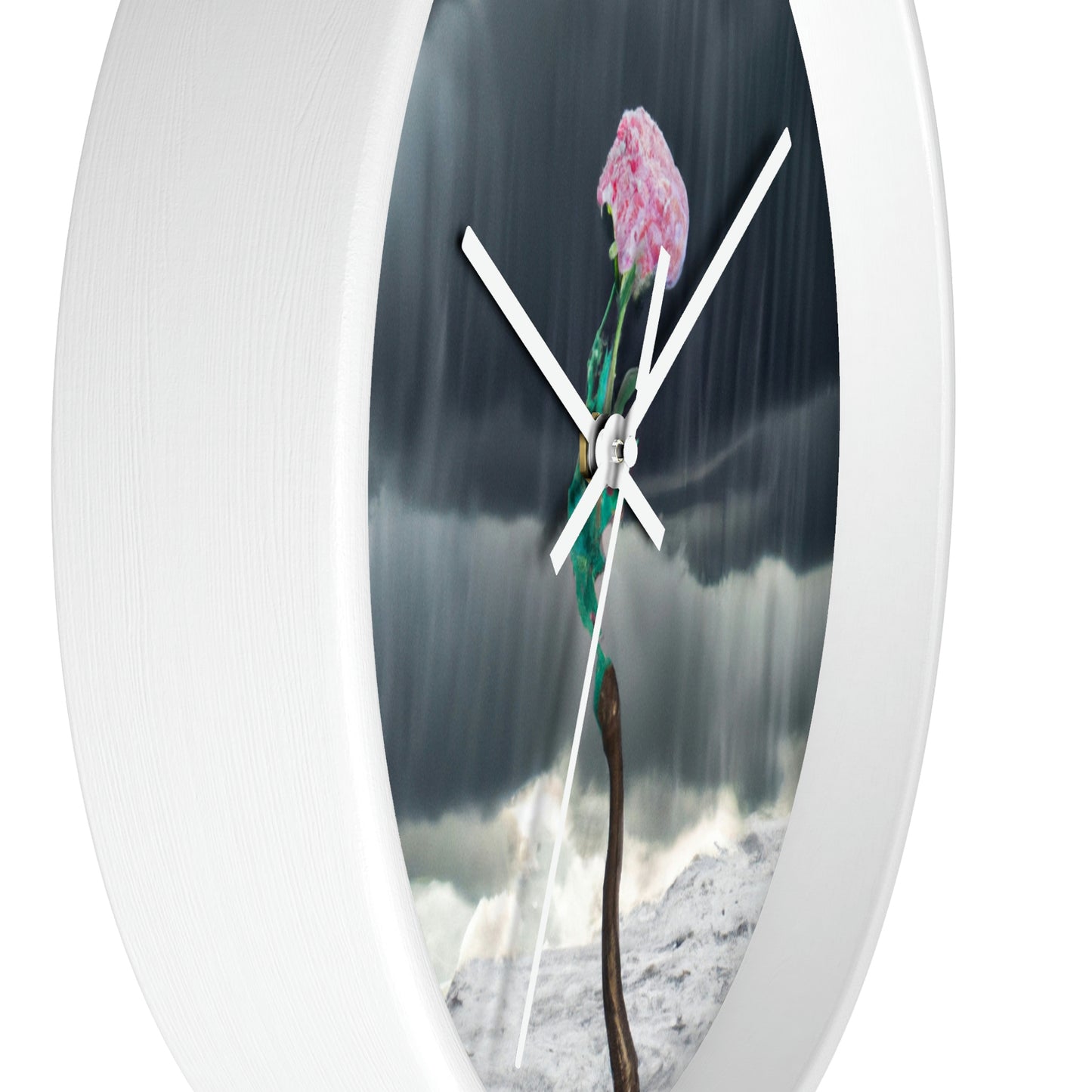 "Aight Against the Storm: La historia de una flor solitaria" - El reloj de pared alienígena