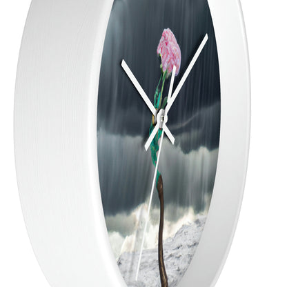 "Aight Against the Storm: The Story of a Lonely Flower" - The Alien Wall Clock