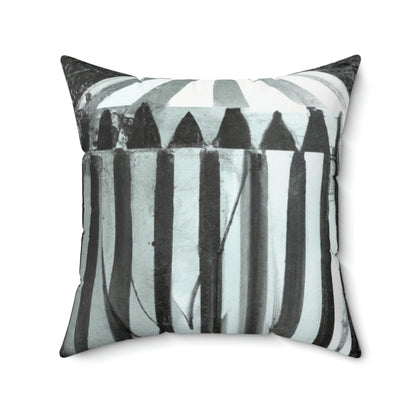 "The Phantasmagorical Big Top" - Das Alien Square Pillow