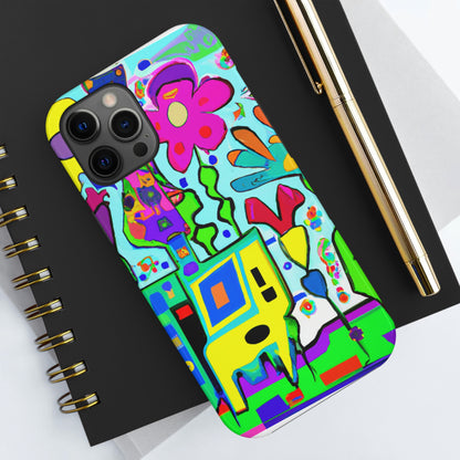 "A Mystical Garden of Rainbow Petals" - The Alien Tough Phone Cases