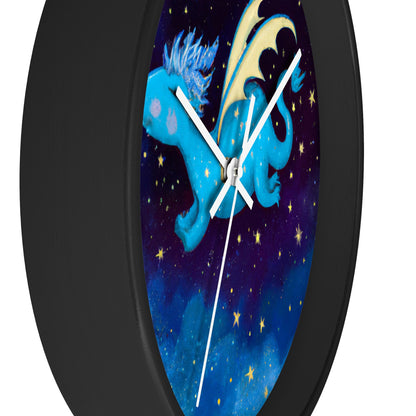 "Drifting Among the Stars: The Story of a Baby Dragon" - The Alien Wall Clock