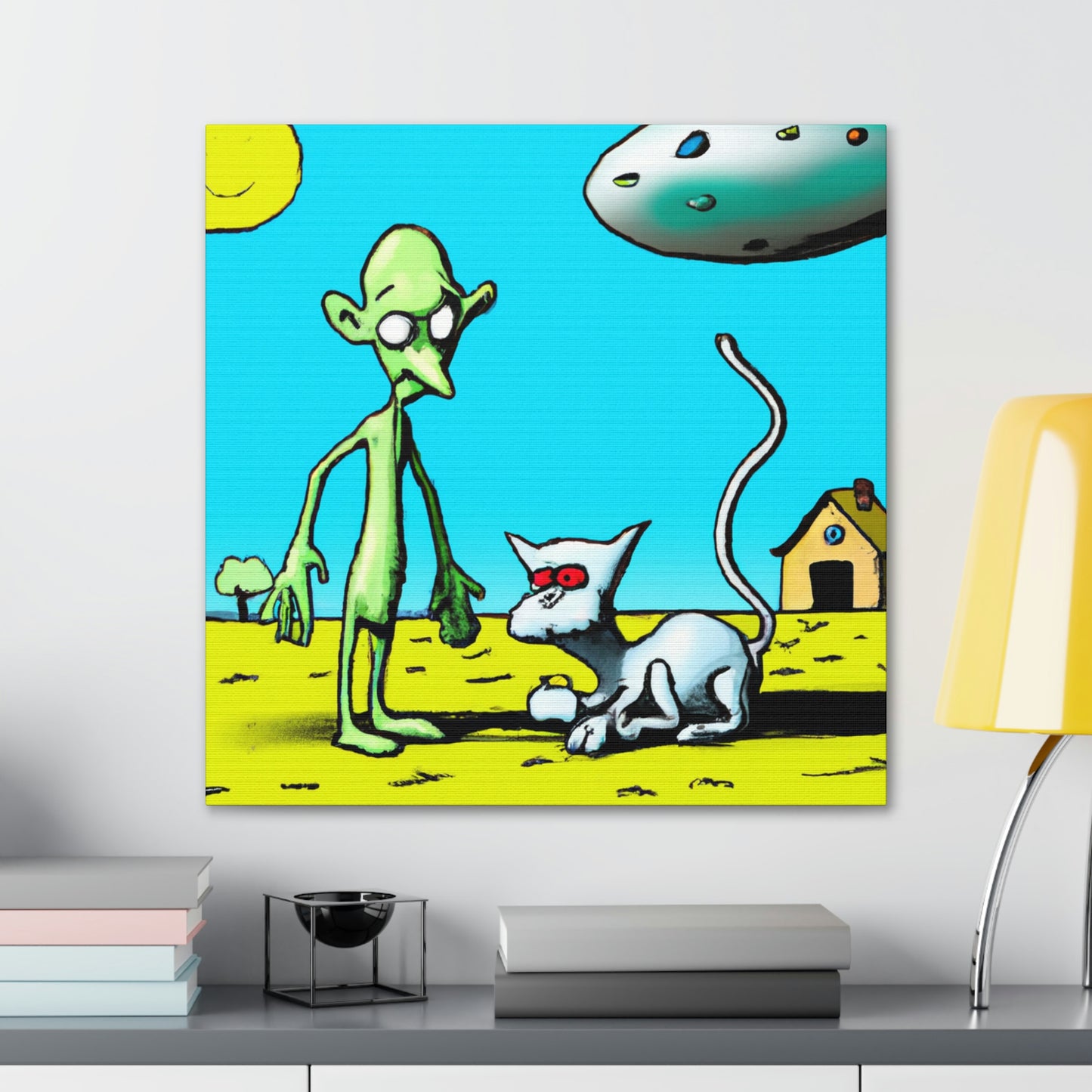 "Out of This World Friendship" - The Alien Canva