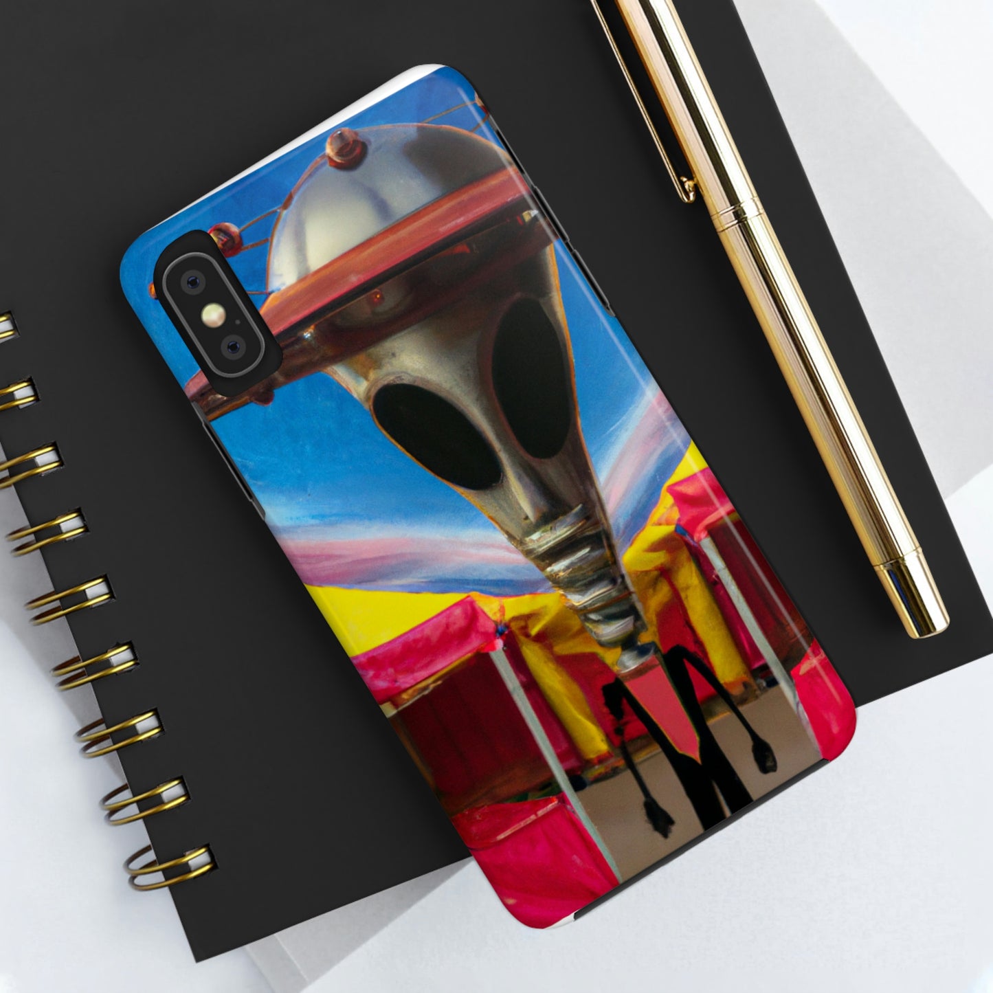 "Fair Invaders: A Cosmic Crash Course" - Die Alien Tough Phone Cases