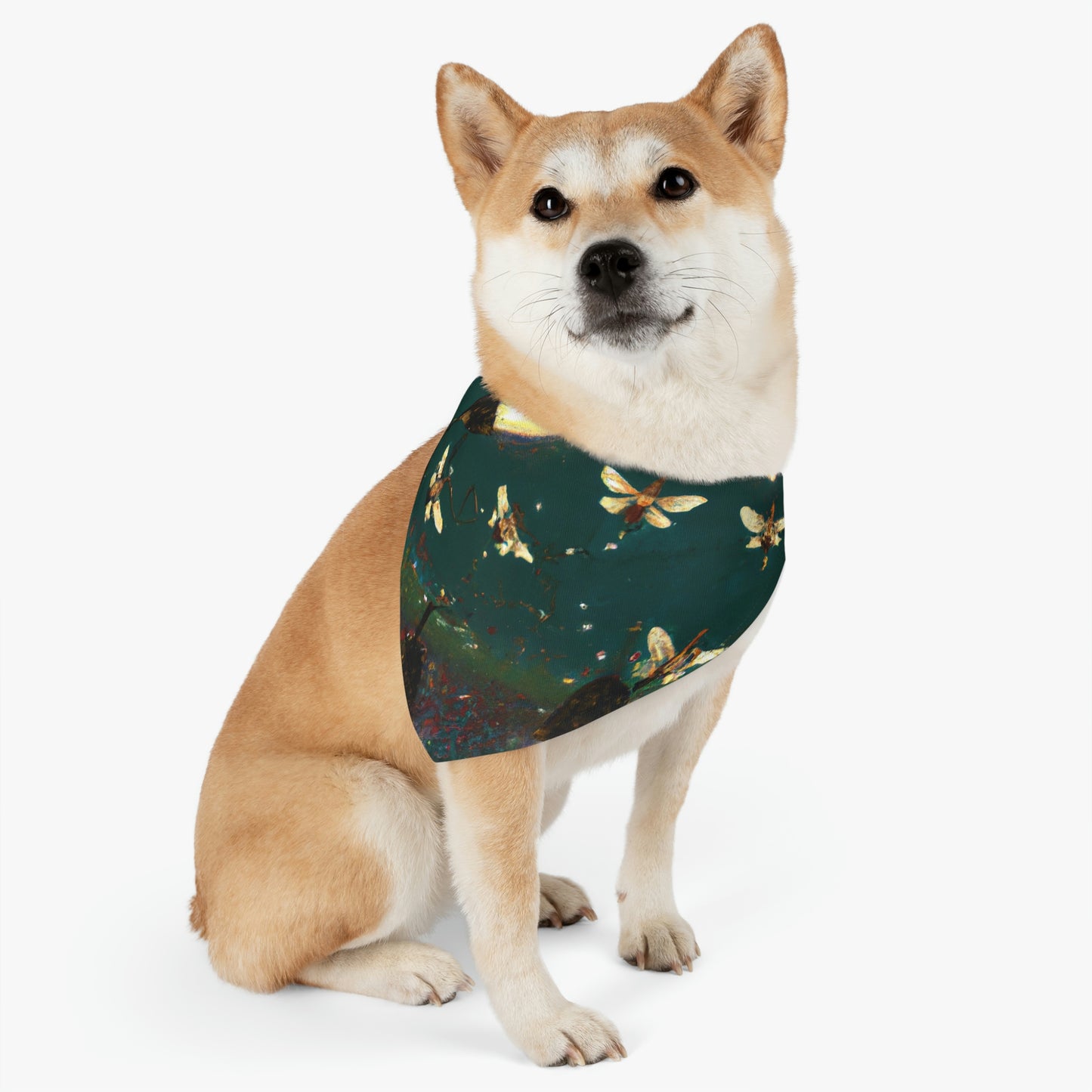 Twinkling Fireflies in the Evening Sky - The Alien Pet Bandana Collar