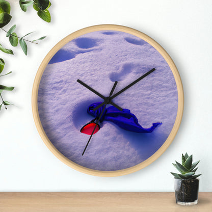 "Buried in the Snow: A Vivid Memory" - The Alien Wall Clock